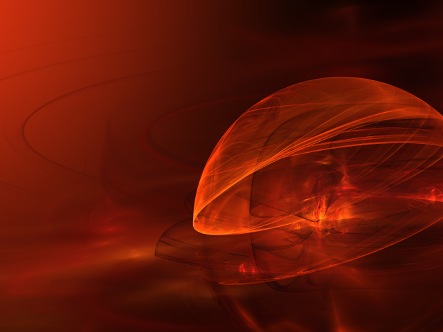 Оранжевая сфера абстракция