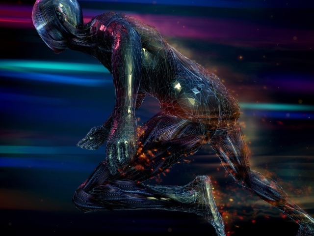 Бегущий человек 3D графика 