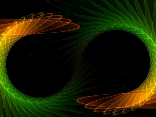 Символ бесконечности из разноцветных волн, абстракция 