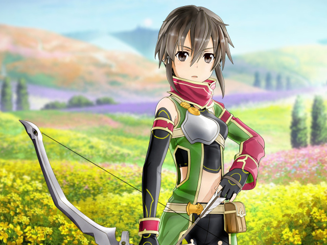 Персонаж Синон аниме  Sword Art Online II 