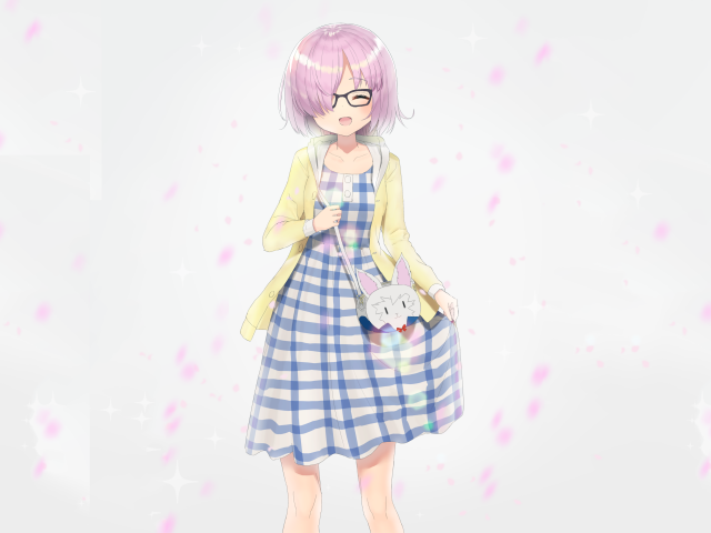 Девушка с кроликом аниме Судьба. Великая Кампания