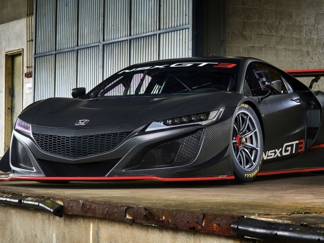 Стильный спортивный тюнингованный автомобиль Honda NSX GT3