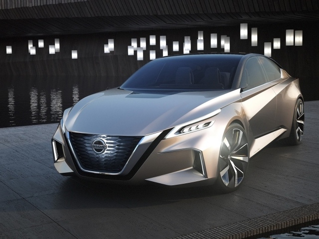 Стильный автомобиль Nissan Vmotion 2.0, 2017 
