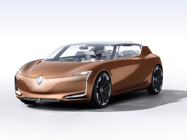 Коричневый автомобиль Renault Symbioz, 2017