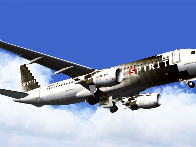 Самолет Airbus A320 авиакомпании Spirit Airlines 