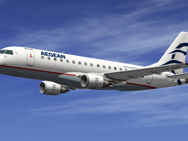 Лайнер Embraer 170 греческой авиакомпании Aegean Airlines 