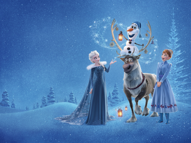 Персонажи короткометражного мультфильма Олаф и холодное приключение, 2017