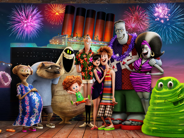 Постер нового мультфильма Монстры на каникулах 3, 2018