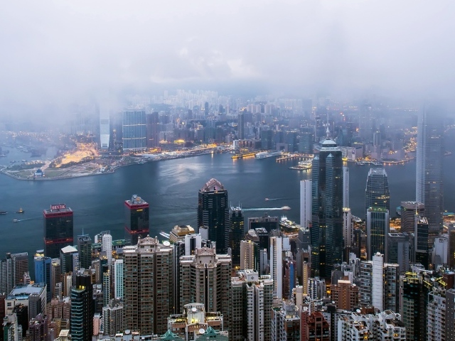 Панорама города Гонконг 