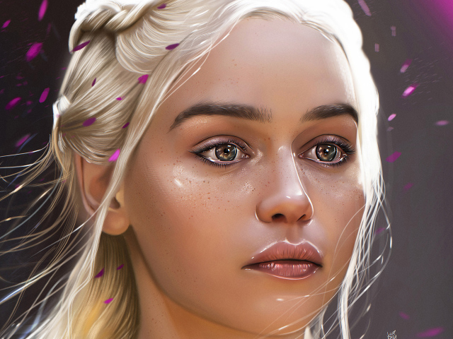 Рисунок персонажа Дейенерис Таргариен