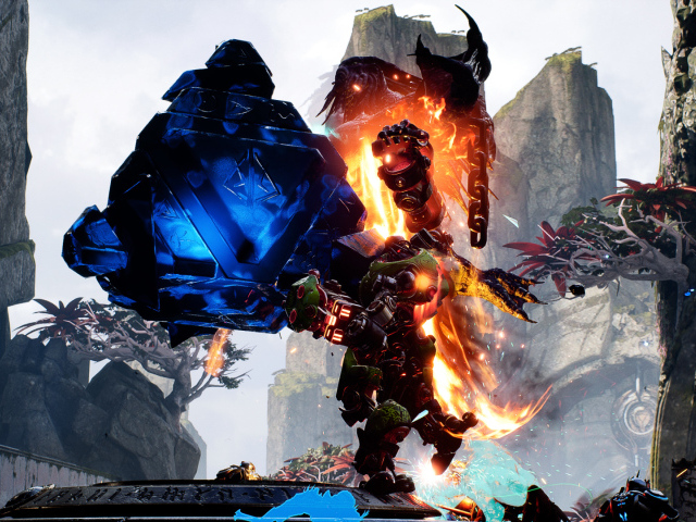 Боец ближнего боя Кранч персонаж игры Paragon 2017 