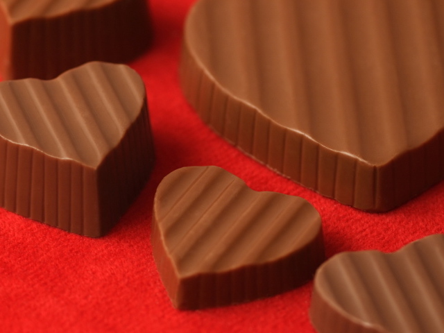 Вкусные шоколадные сердечки 