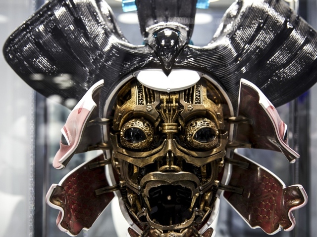 Железная маска Гейша фильм Призрак в доспехах 2017 