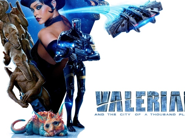 Певица Рианна персонаж Баббл в фильме Валериан и город тысячи планет, 2017 