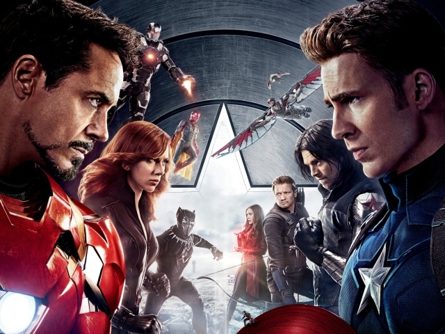 Супер герои из фильма Первый мститель Противостояние 