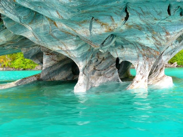 Мраморные пещеры Las Cavernas de Marmol, Чили 