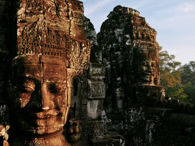 Развалины старого храма, Камбоджа 