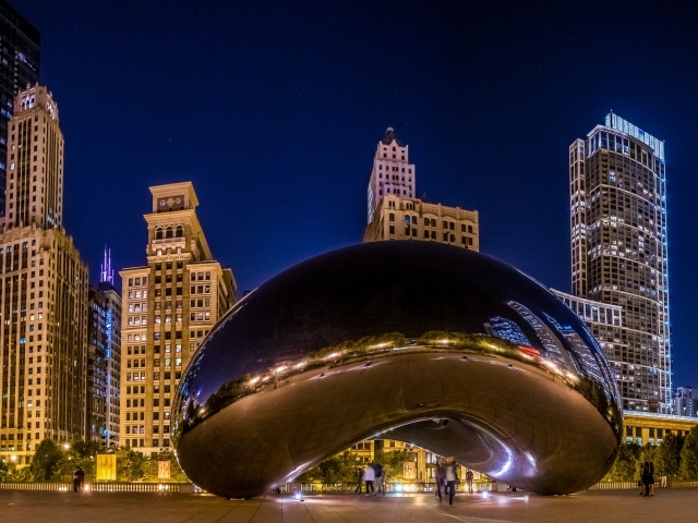 Миллениум парк, Spaceship Earth, Чикаго. США 