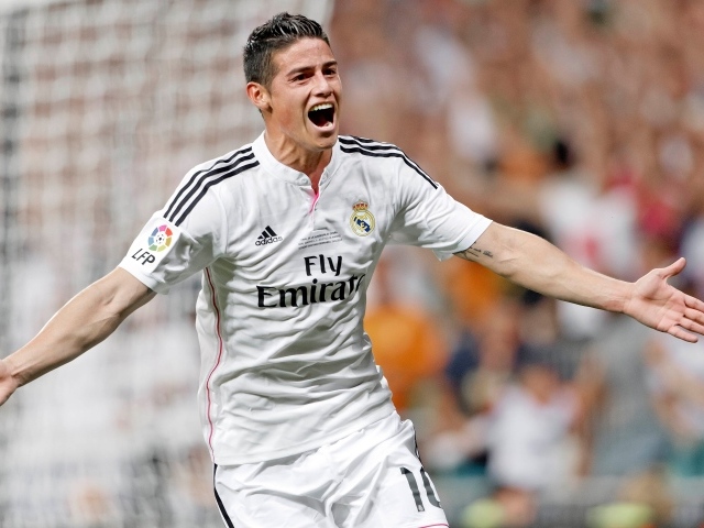 Хамес Родригес полузащитник клуба Реал Мадрид 