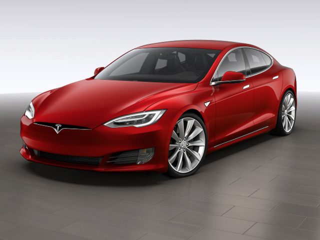 Электрокар Tesla Model S 2016 года