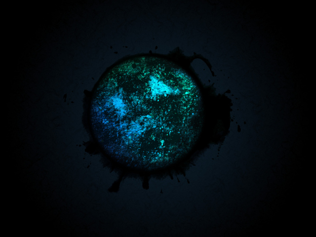 Абстрактный шар на черном фоне