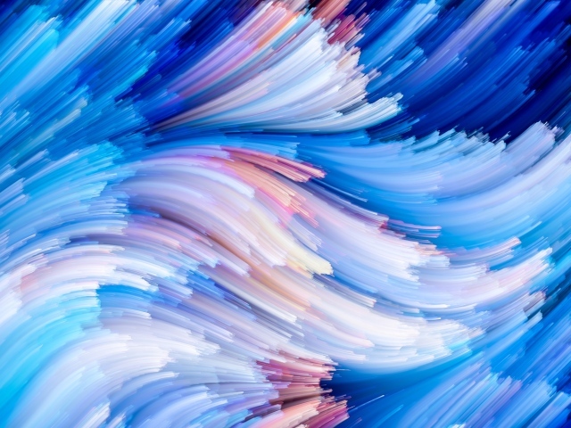 Абстрактные голубые волны