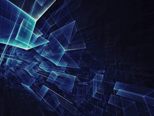 Абстрактные геометрические прозрачные фигуры