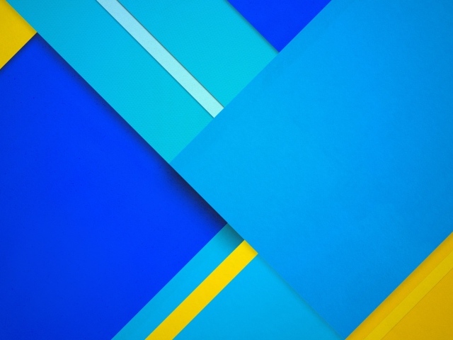 Голубые и желтые фигуры 3д графика