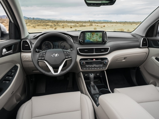 Кожаный салон автомобиля Hyundai Tucson 10, 2019