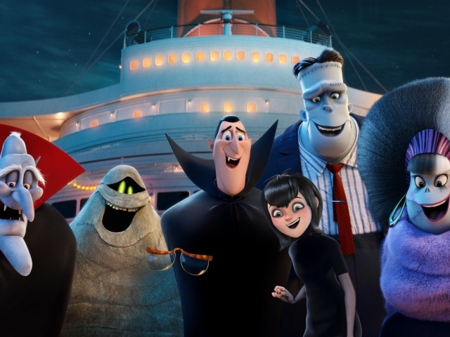Главные герои мультфильма Монстры на каникулах 3