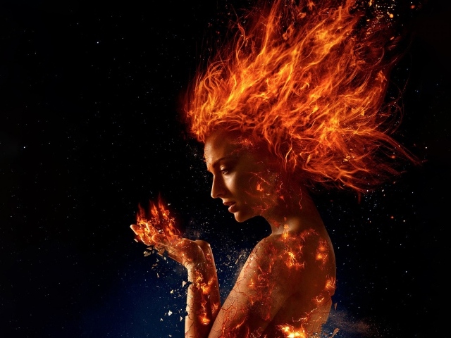 Актриса Софи Тернер в фантастическом фильме Люди Икс. Тёмный Феникс, 2018