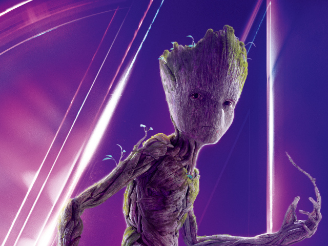 Грут персонаж нового фильма Мстители: Война бесконечности, 2018