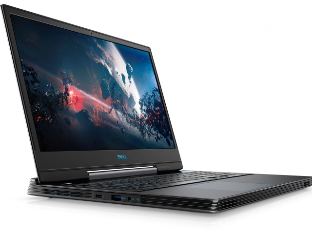 Игровой ноутбук Dell G5 15 на белом фоне