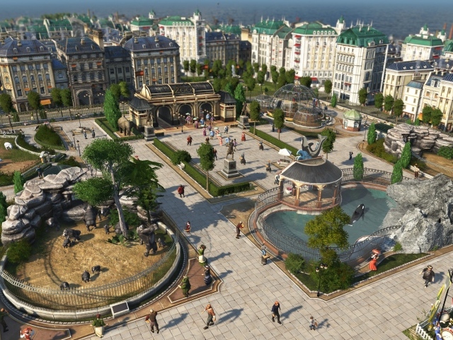 Город в компьютерной игре Anno 1800, 2019 года