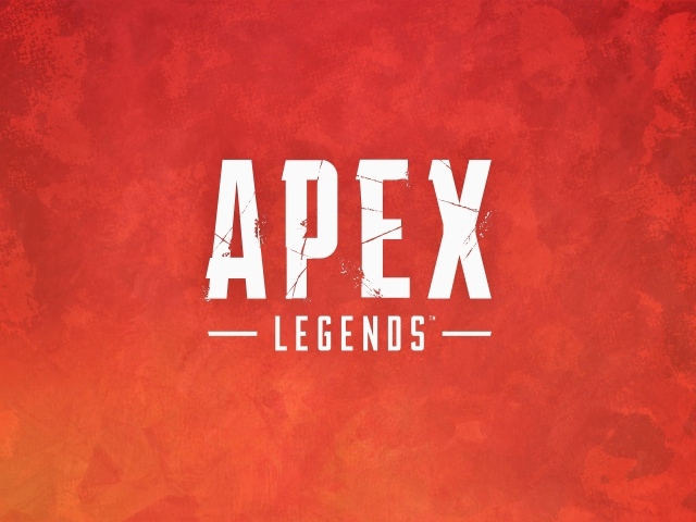 Логотип компьютерной игры Apex Legends на красном фоне