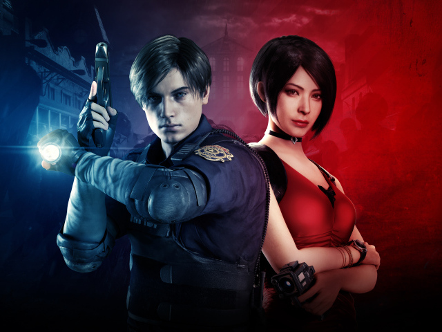 Постер новой компьютерной игры Resident Evil 2, 2019 года