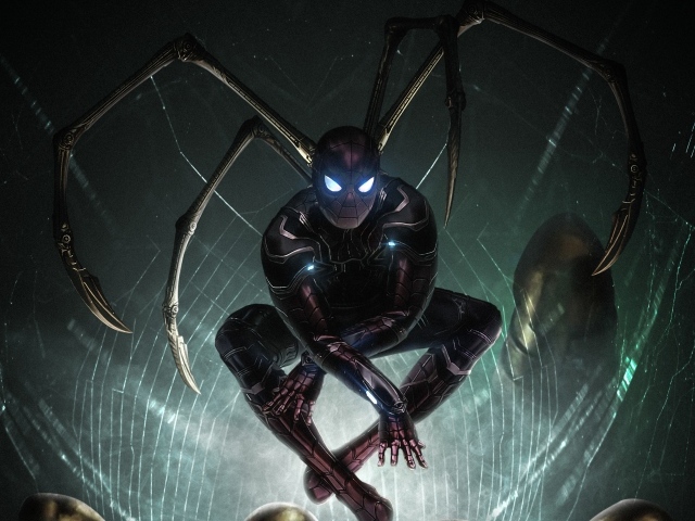 Персонаж Железный Паук крупным планом