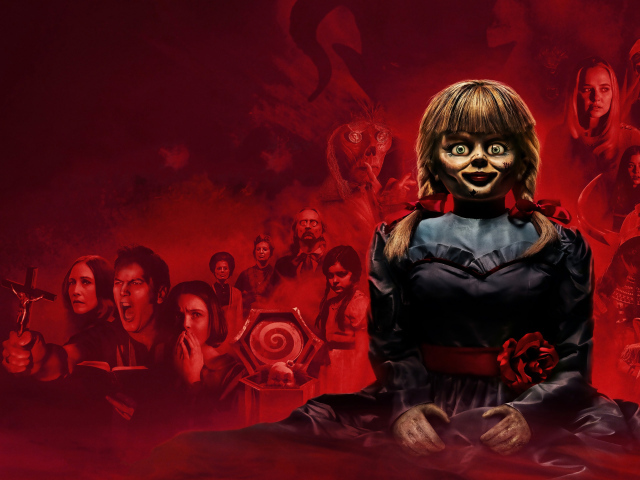 Постер нового фильма Проклятие Аннабель 3, 2019 года