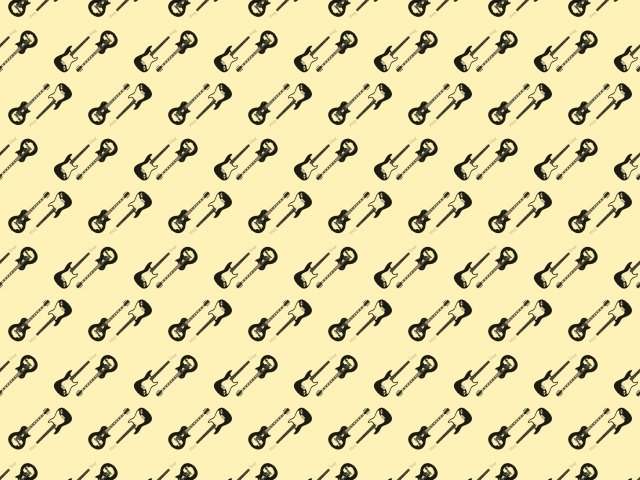 Много электрический гитар на бежевом фоне