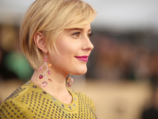 Американская актриса Грета Гервиг с очаровательной улыбкой