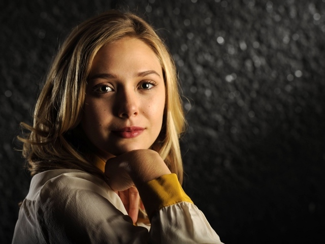 Нежная девушка, актриса Элизабет Олсен