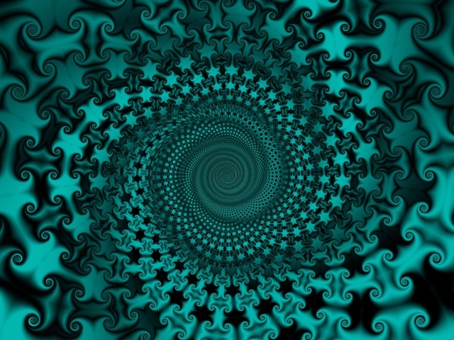 Голубой спиральный абстрактный узор 