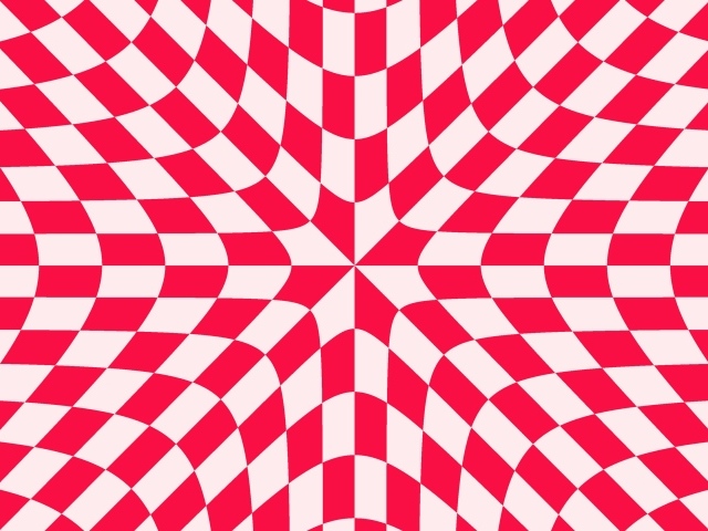 Красно - белый рисунок иллюзия 
