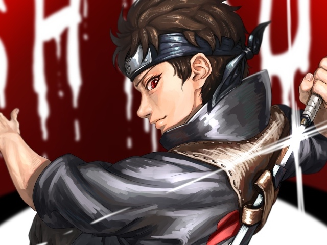 Мужчина с мечом аниме Naruto 
