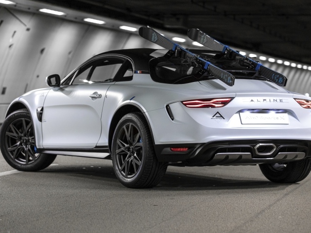Автомобиль Alpine A110 SportsX 2020 года вид сзади