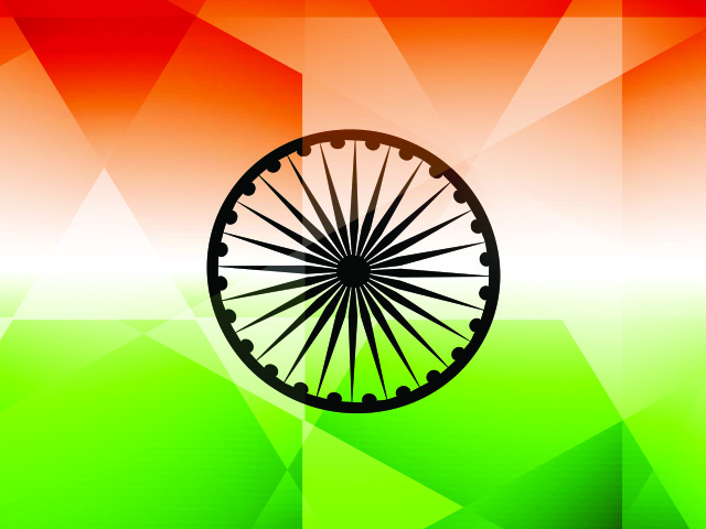 Флаг Индии, векторная графика