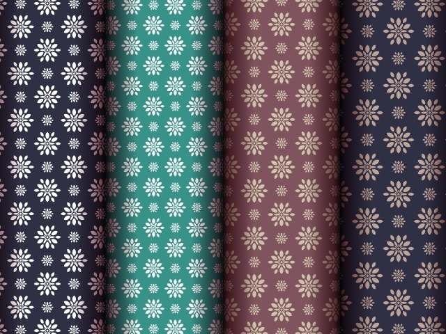 Разноцветные обои с цветами, фон 