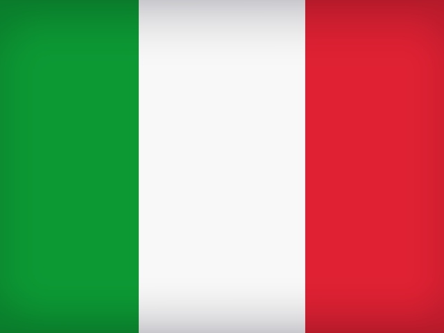 Трехцветный флаг Италии 