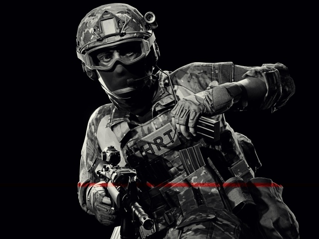 Солдат на черном фоне, видеоигра Ready Or Not