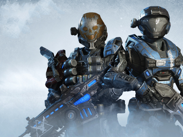 Солдаты из компьютерной игры Gears 5